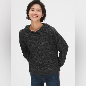 GAP Cozy Black Marled Hooded Sweat set